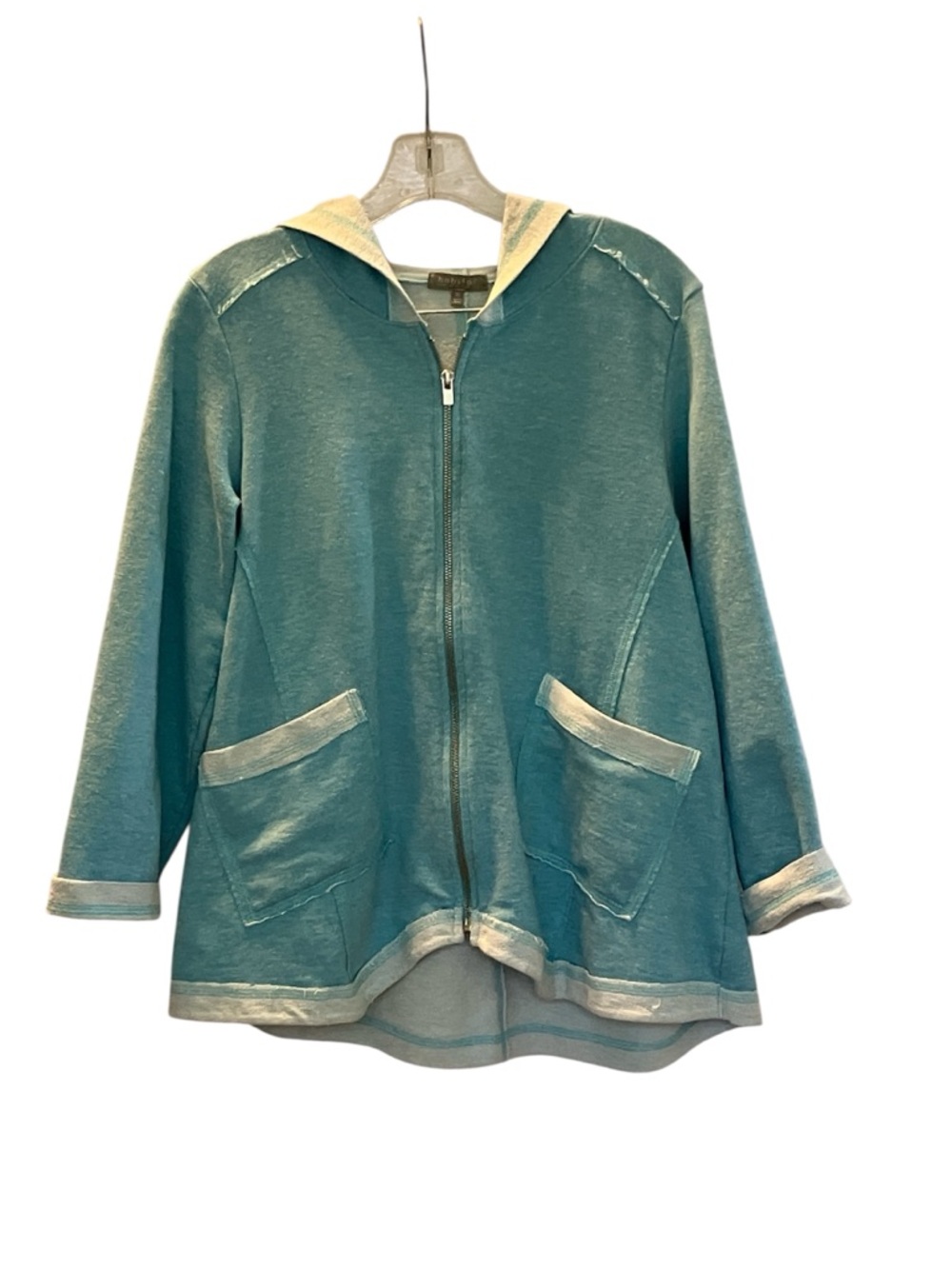Habitat  Aqua Hooded Pullover with Contrast Trim Athleisure